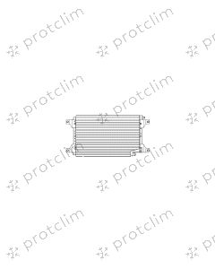 CONDENSEUR 330 mm 457 mm 19 mm 356 mm 584 mm 25,4 mm M8 mâle Oring M6 mâle Oring