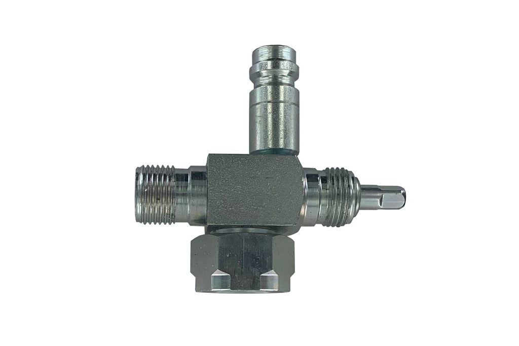 [AD30-2] RACCORD COMPRESSEUR ROTALOCK M8 / ORING + ROBINET