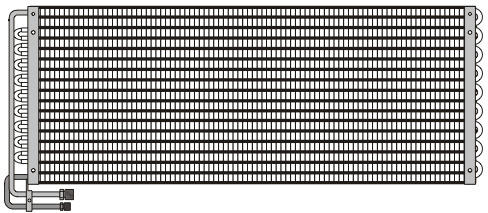 CONDENSEUR MAN F90 DEPUIS 93 678X260X48