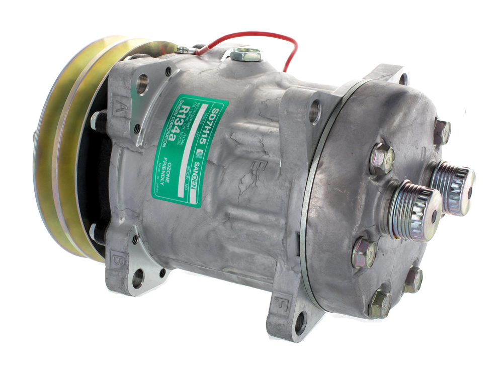 [CP002-1] COMPRESSEUR  SANDEN 7H15 Rotal Horz juxtaposées 2G 132mm 12V(MD)=046