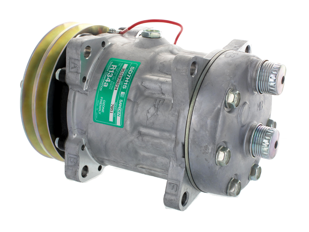 [CP002A] COMP. TYPE SANDEN 7H15  Rotal Horz superposée  2G 132mm 12v