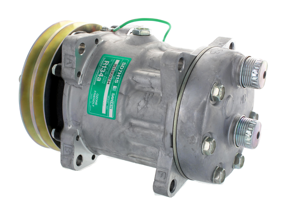 COMPRESSEUR SANDEN 7H15  Rotal Horz   2G 132mm 24v SUPERPOSE ,   MB