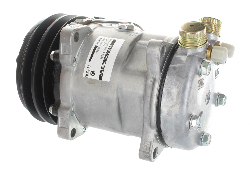 [CP107] COMPRESSEUR SD508 VERT ROTAL 2G 12V 132MM R12 courroie de 13