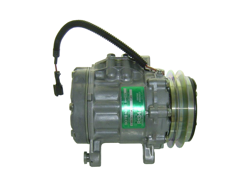 [CP181] Compresseur SD7B10 POULIE 1 G  /   115mm   A BRIDE 12V