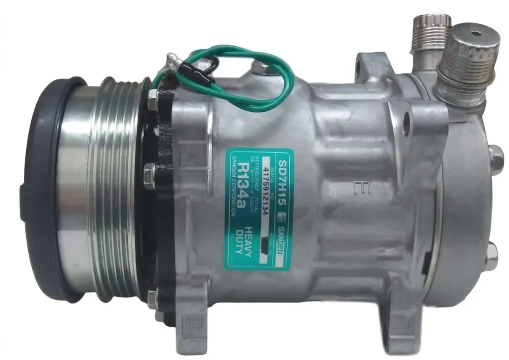 COMPRESSEUR SANDEN SD7H15 - 6104 / 6170 - PV4 D110MM - ORING VERTICAL 24V - FZ (465)
