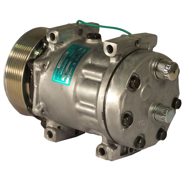[CP373] COMPRESSEUR SANDEN SD7H15 N°8262   PV8 D123mm CULASSE KH  24V