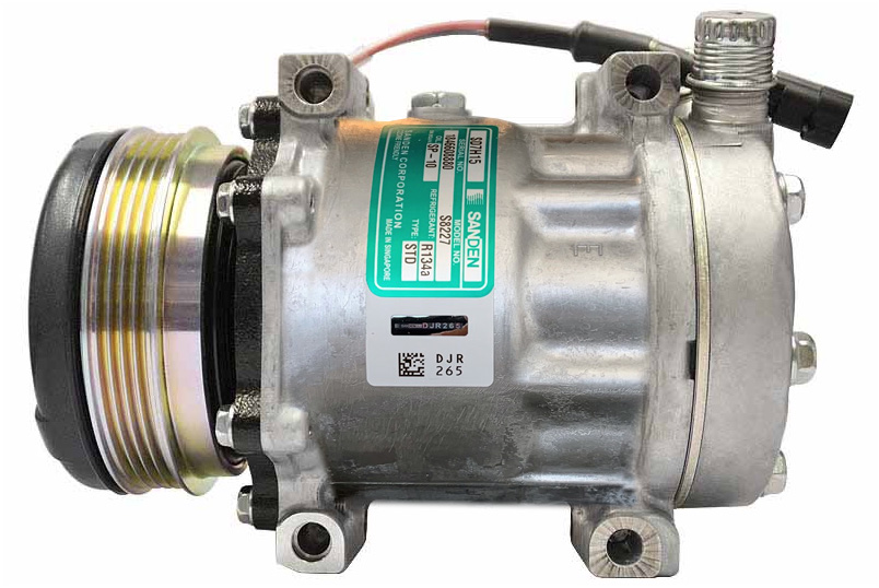 COMPRESSEUR SANDEN SD7H15 N°6092 PV4   Diam112mm   Culasse JE