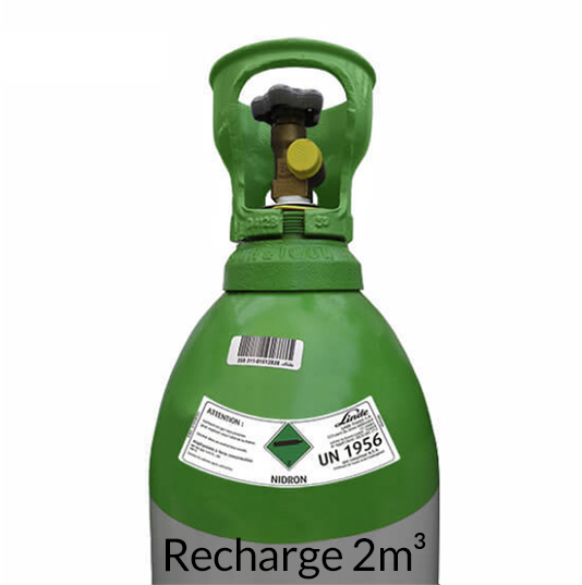 [MA234-4] RECHARGE AZOTE HYDROGENEE - NIDRON B10 - 1.9m3