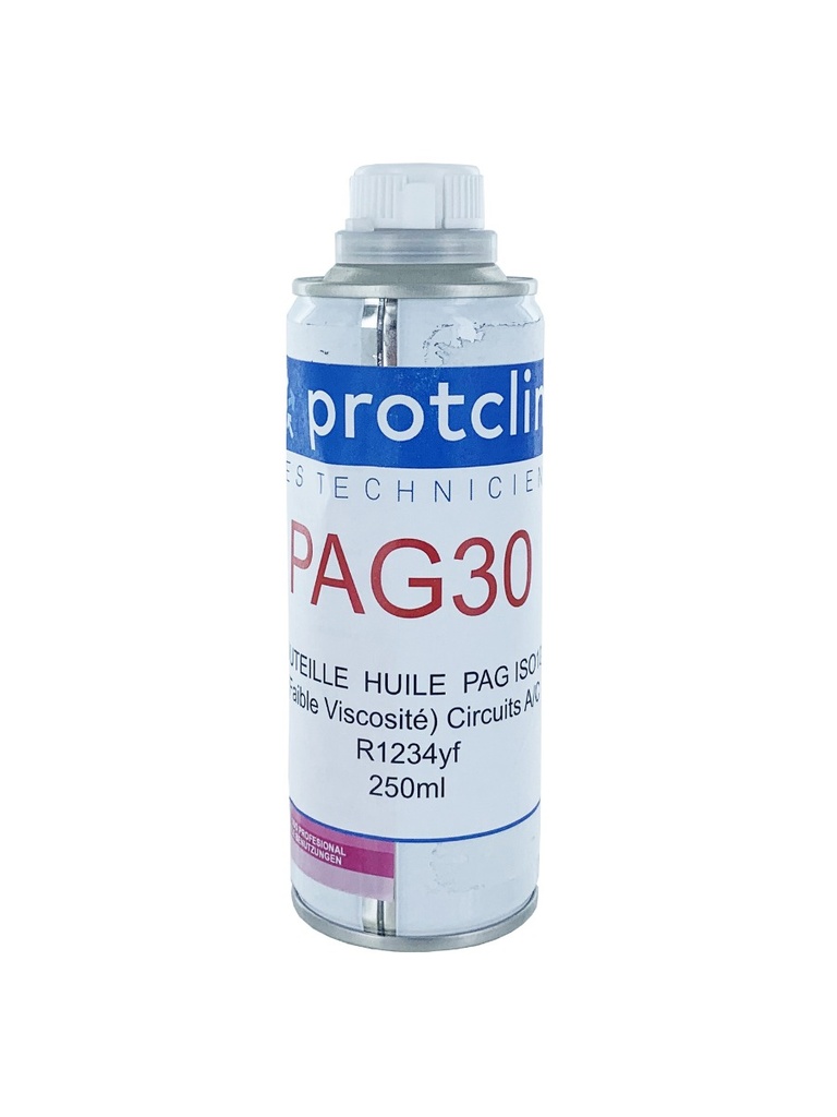 [PAG30] BOUTEILLE HUILE 250ml PAG ISO100 POUR R1234yf