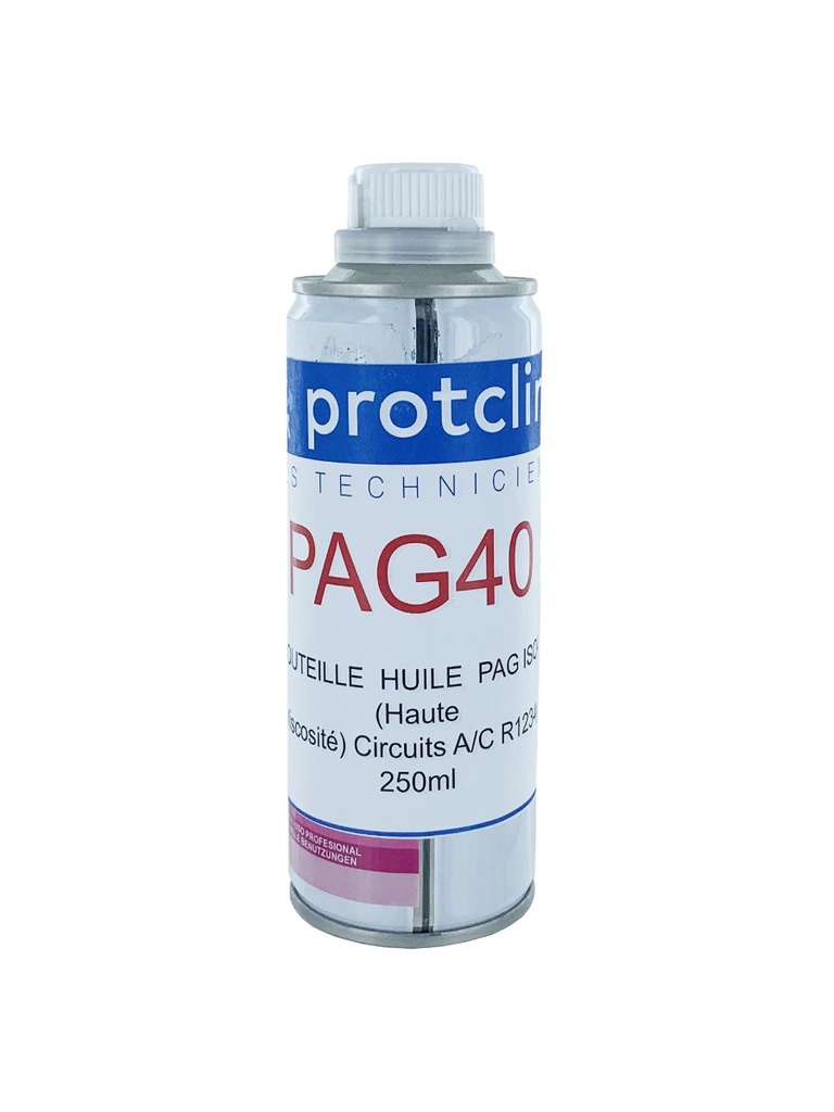 [PAG40] BOUTEILLE HUILE (250ml) ISO46 POUR R1234yf