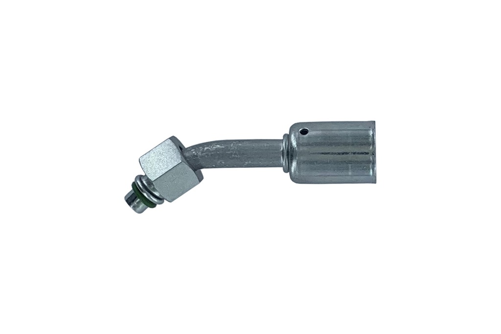 [RAC0306] ACIER femelle Oring  45° M6