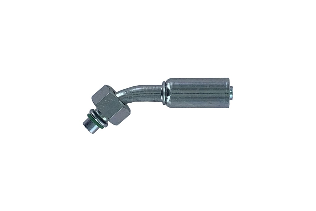 ACIER FEM.45°ORING  RED M6