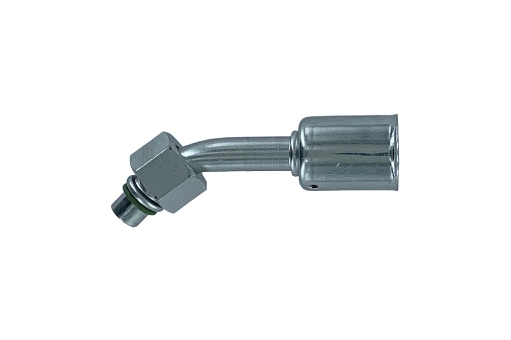 ACIER femelle Oring  45° M8