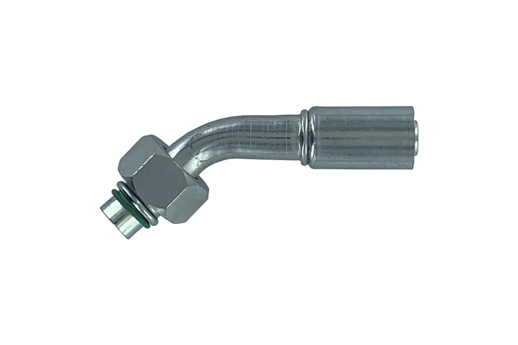 ACIER FEM 45° ORING M10 RED