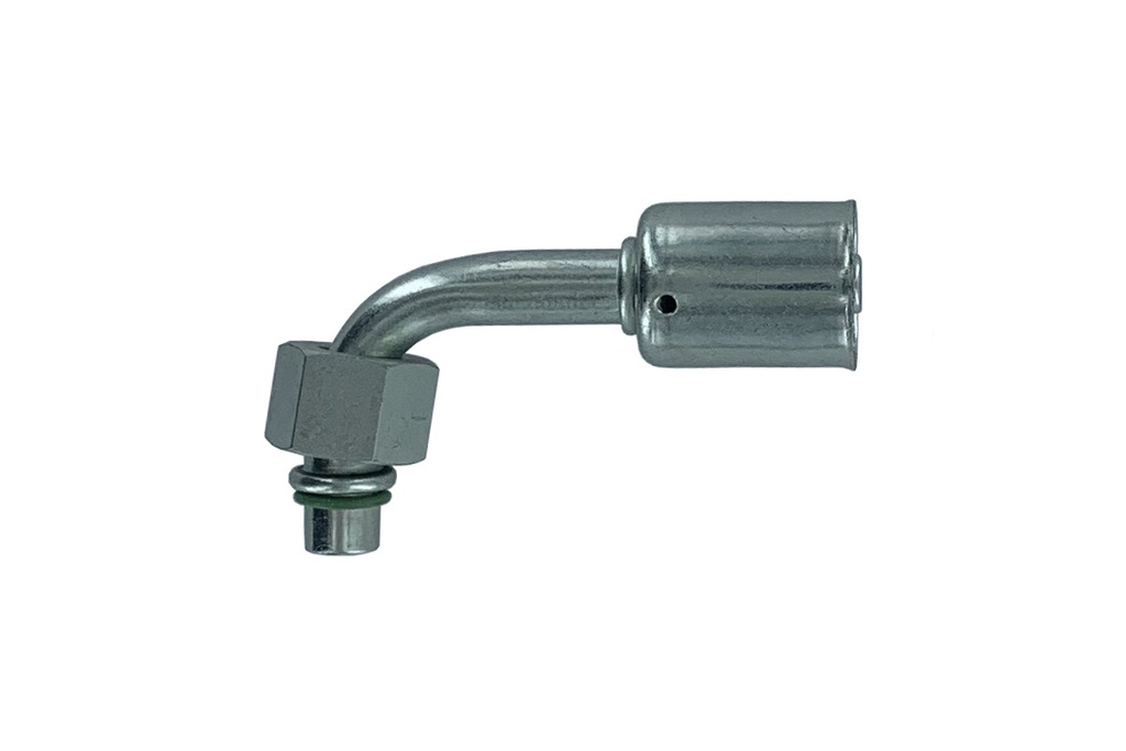 ACIER femelle Oring 90° M8