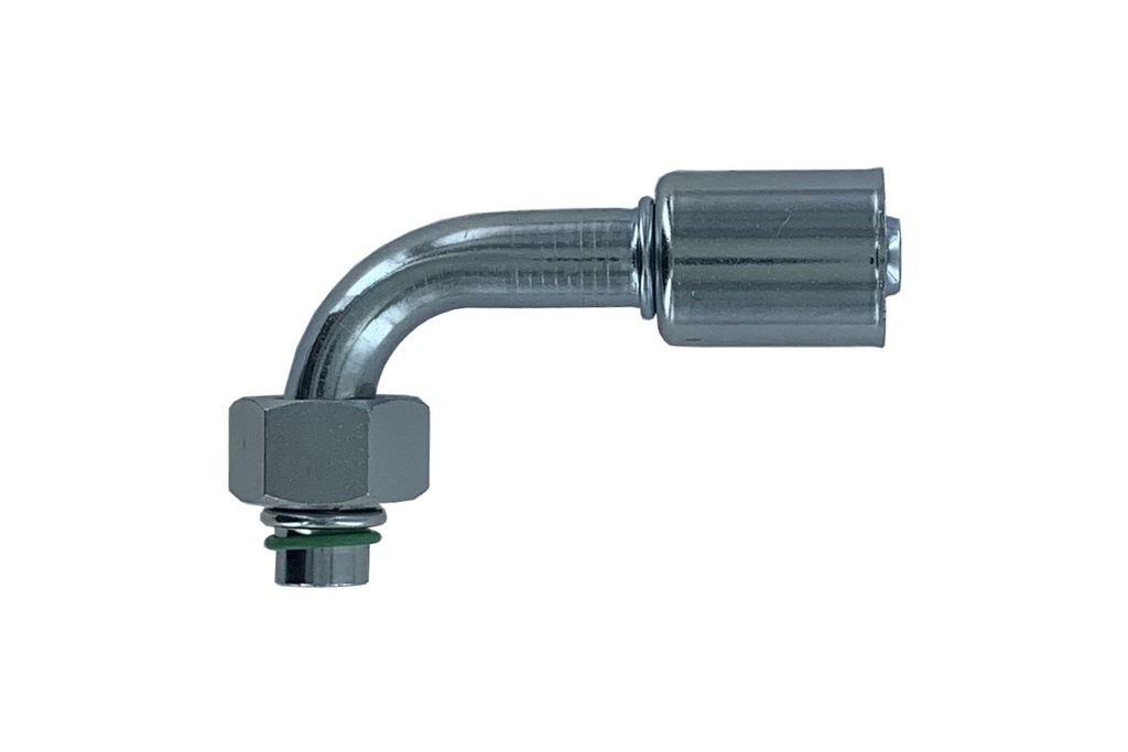 [RAC0610] ACIER Femelle Oring 90° M10