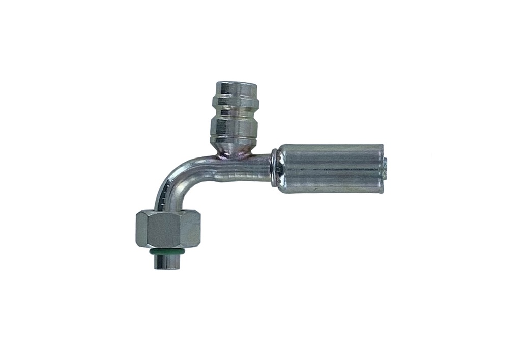 [RAC0706R] ACIER O RING M6 90° REDUIT + PRISE HP