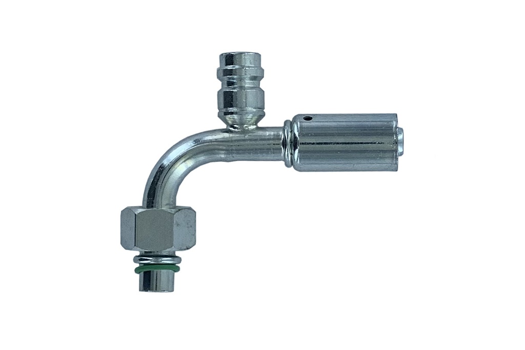 ACIER ORING M8 90°+PRISE HP REDUIT