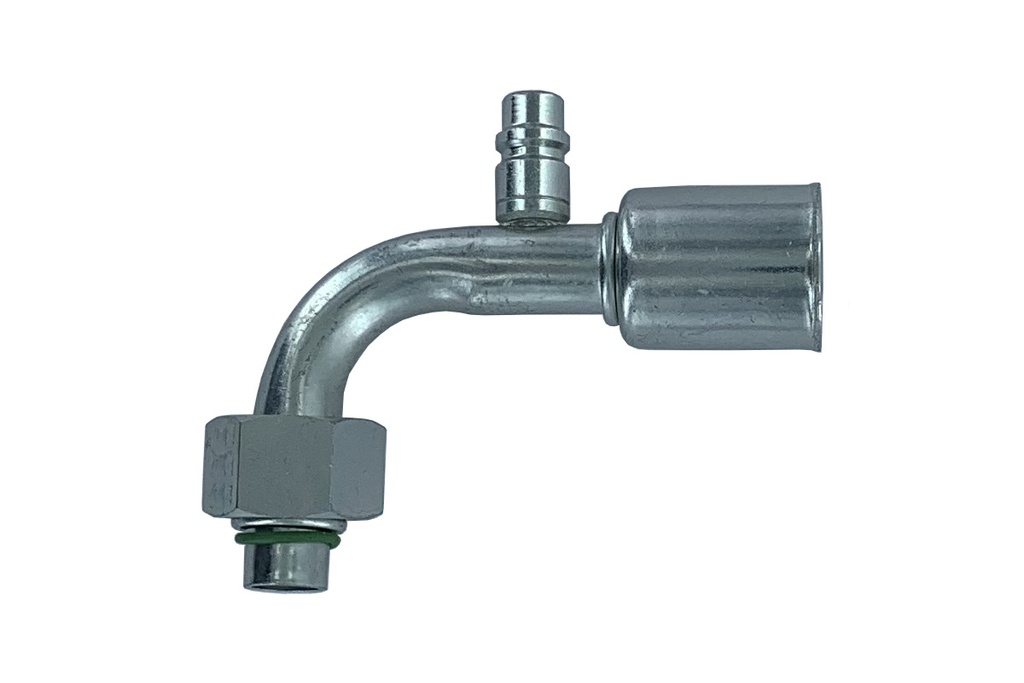 [RAC0710] ACIER femelle Oring 90° + PRISE BP M10