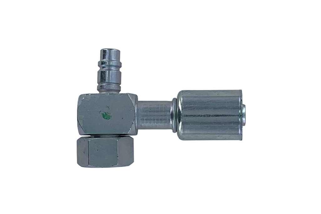 [RAC0710C] ACIER FEM ORING 90° M10 COMPACT + PRISE 134