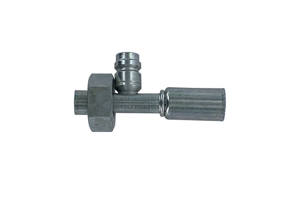 [RAC1108R] ACIER fem droit rotalock  M8 REDUIT  +prise pression
