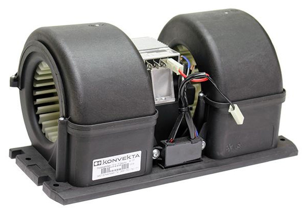 SOUFFLERIE DOUBLE TURBINES KONVEKTA - 12V  MANUAL A/C